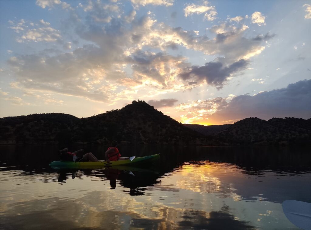 berrea en kayak en la Sierra de Andújar
